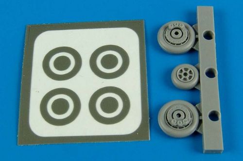 Aires AIRE7291 1:72 Grumman F9F-2/F9F-2P/F9F-3 Panther wheels & paint masks