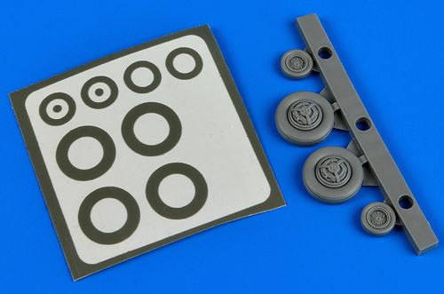 Aires AIRE7304 1:72 F-100C/F-100D Super Sabre wheels & masks