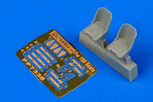 Aires AIRE7338 1:72 Focke-Wulf Fw-190A-8 seats x 2 with etched detail parts