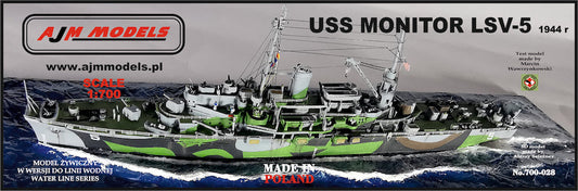 AJM 700-028 USS Monitor 1945 LSV-5 1:700