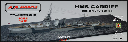 AJM Models AJM700-031 1:700 H.M.S
