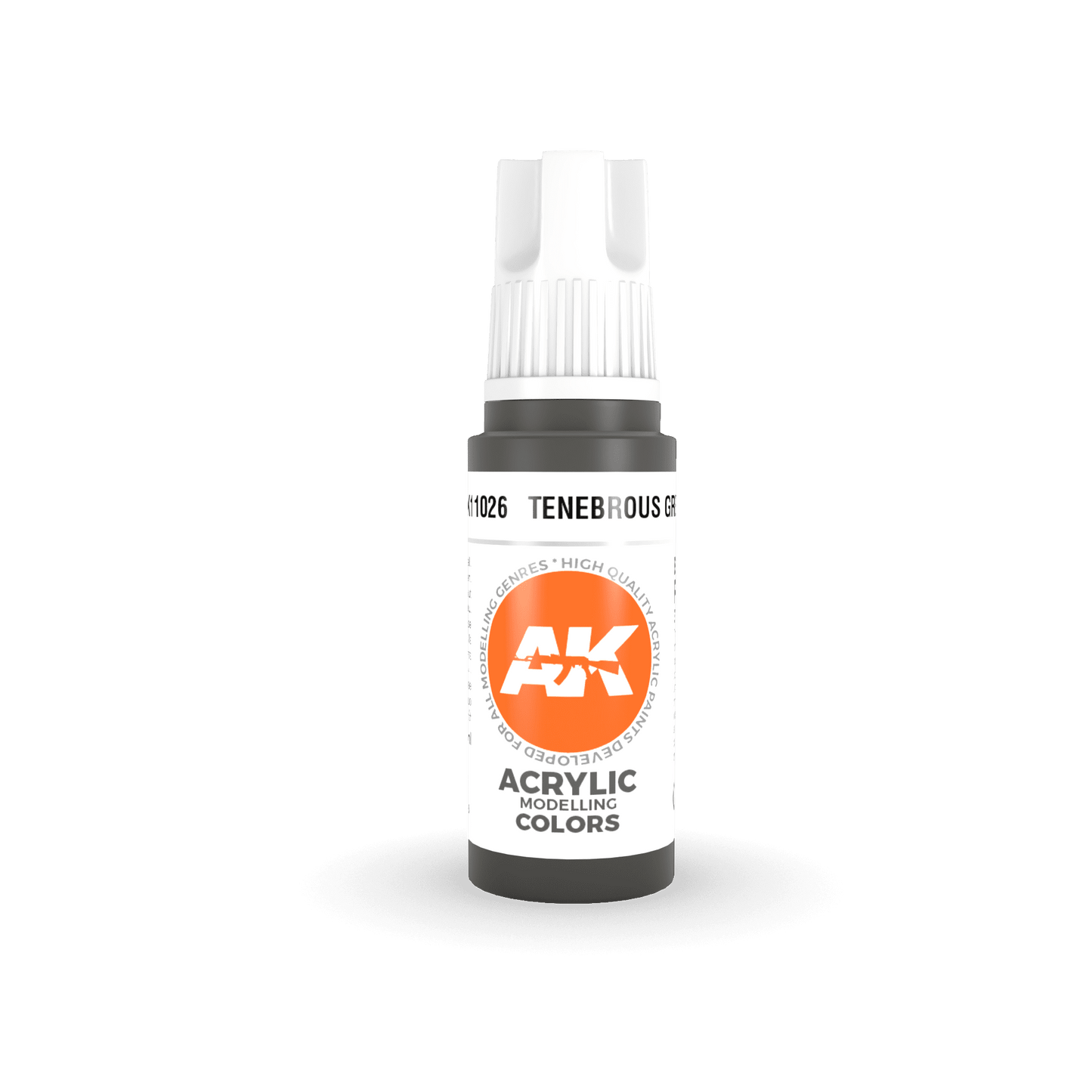 AK Interactive 11026 Tenebrous Grey 17ml 3rd Gen. Acrylic Model Paint