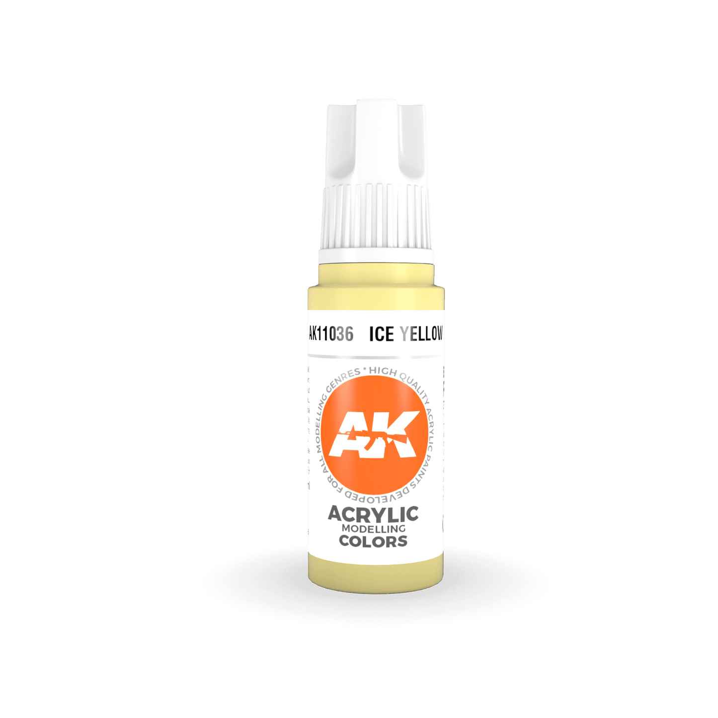 AK Interactive 11036 Ice Yellow 17ml 3rd Gen. Acrylic Model Paint