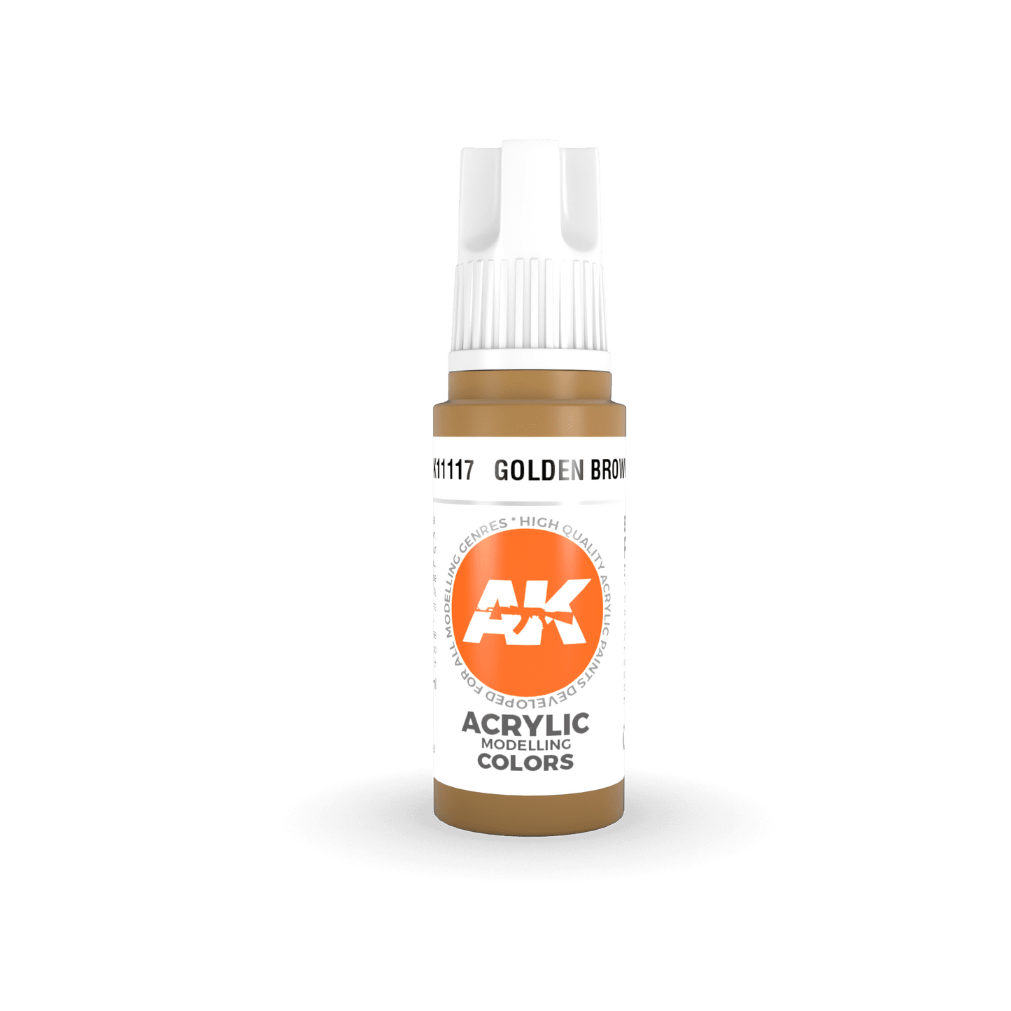 AK Interactive 11117 Golden Brown 17ml 3rd Gen. Acrylic Model Paint