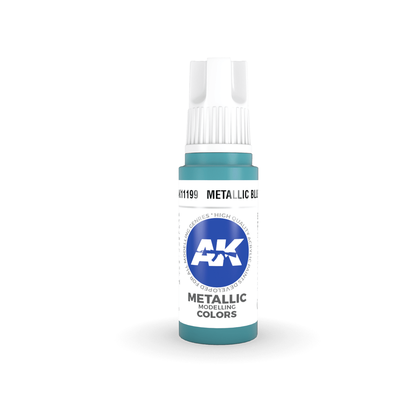 AK Interactive 11199 Metallic Blue 17ml 3rd Gen. Acrylic Model Paint