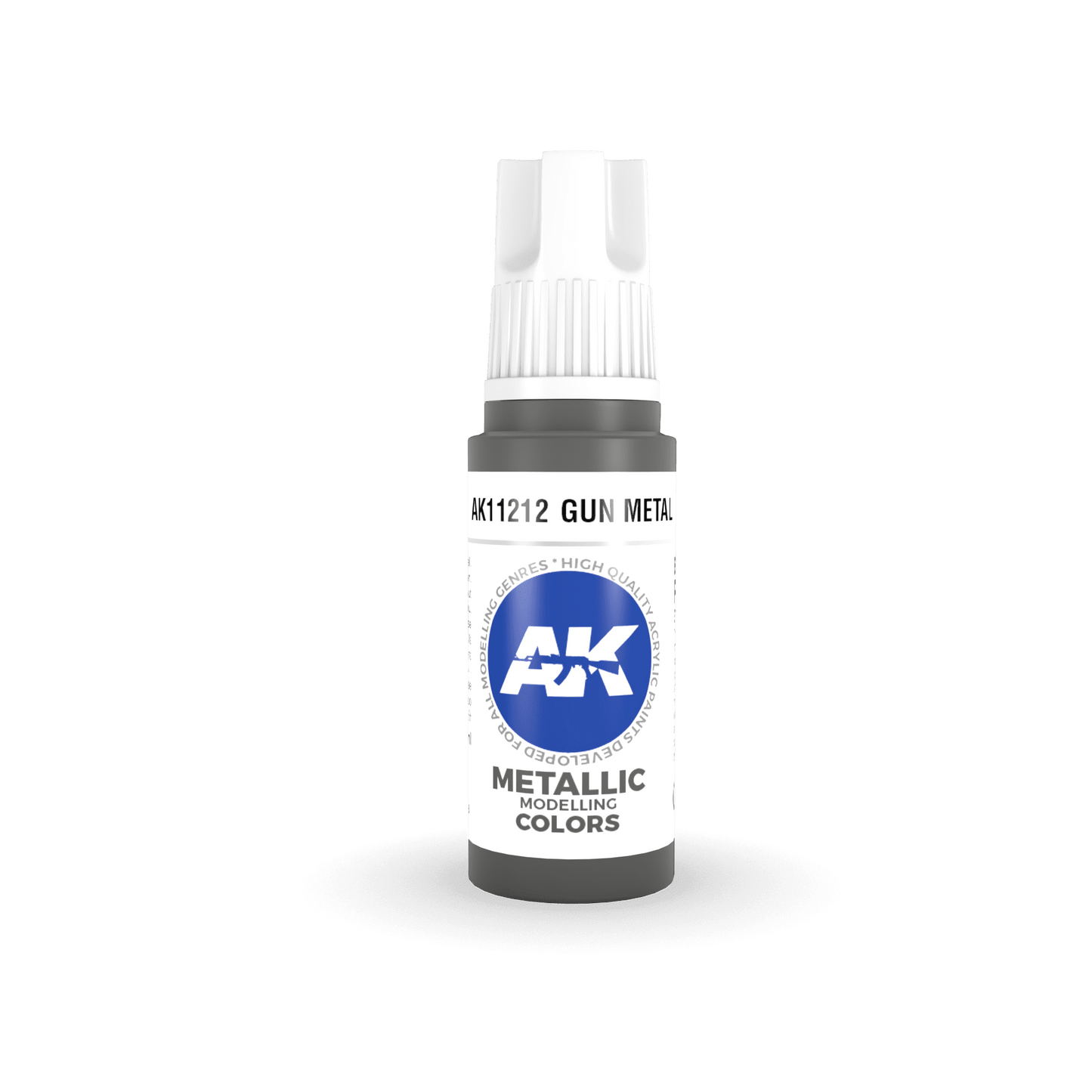 AK Interactive 11212 Gun Metal 17ml 3rd Gen. Acrylic Model Paint