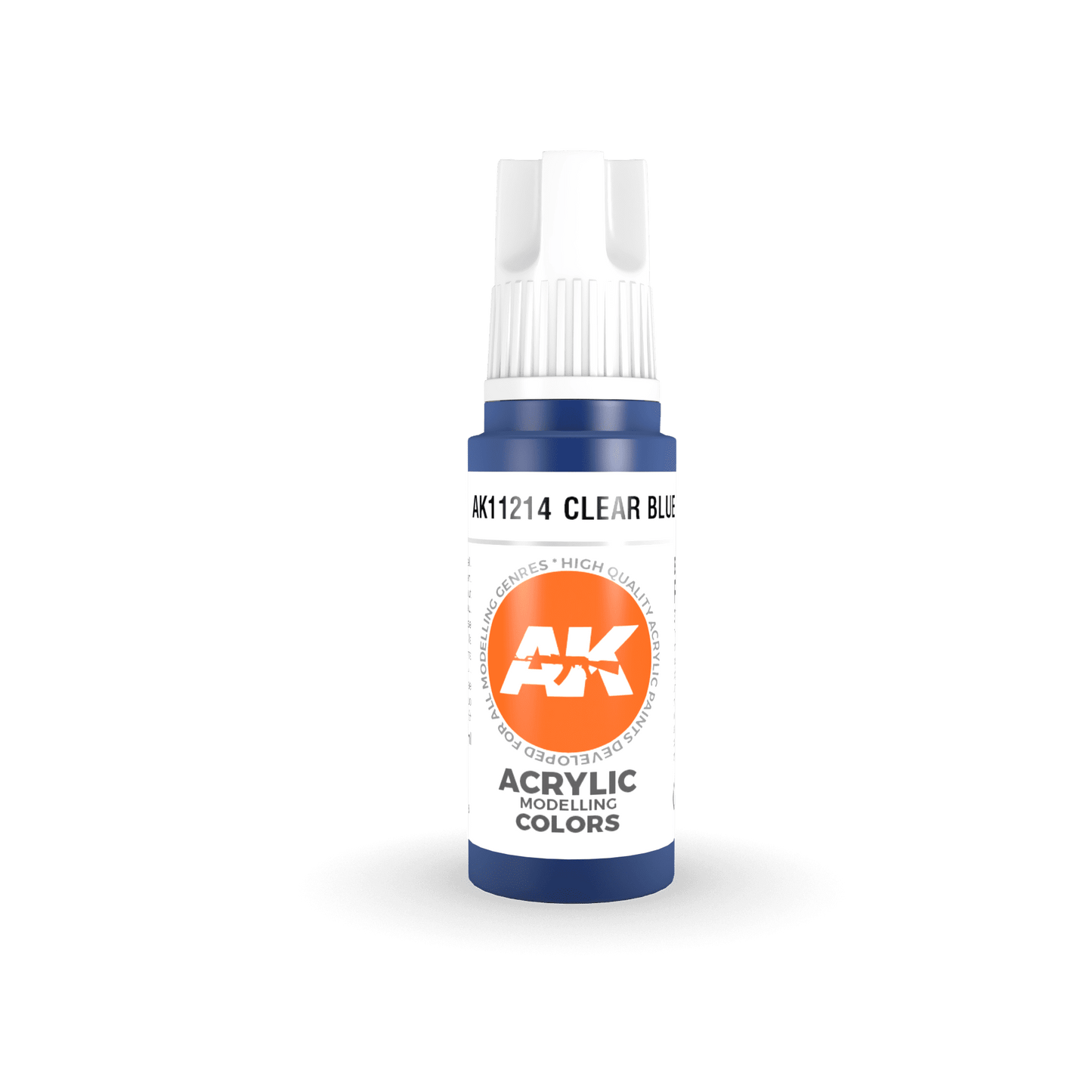 AK Interactive 11214 Clear Blue 17ml 3rd Gen. Acrylic Model Paint