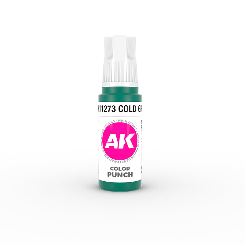 AK Interactive 11273 Cold Green COLOR PUNCH 17ml Acrylic Model Paint