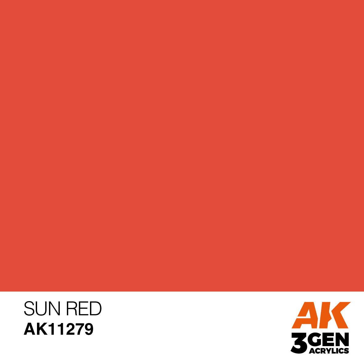 AK Interactive 11279 Sun Red COLOR PUNCH 17ml Acrylic Model Paint