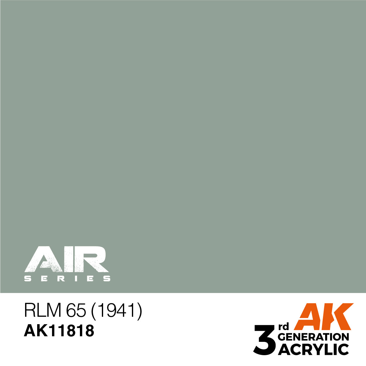 AK Interactive 11818 RLM 65 (1941) 17ml AIR 3G Acrylic Model Paint