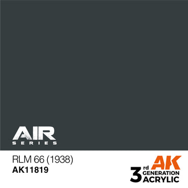AK Interactive 11819 RLM 66 (1938) 17ml AIR 3G Acrylic Model Paint