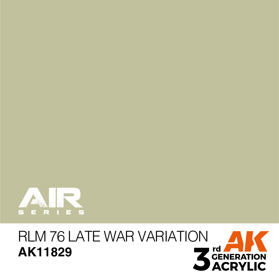 AK Interactive 11829 RLM 76 Late War Variation 17ml AIR 3G Acrylic Model Paint