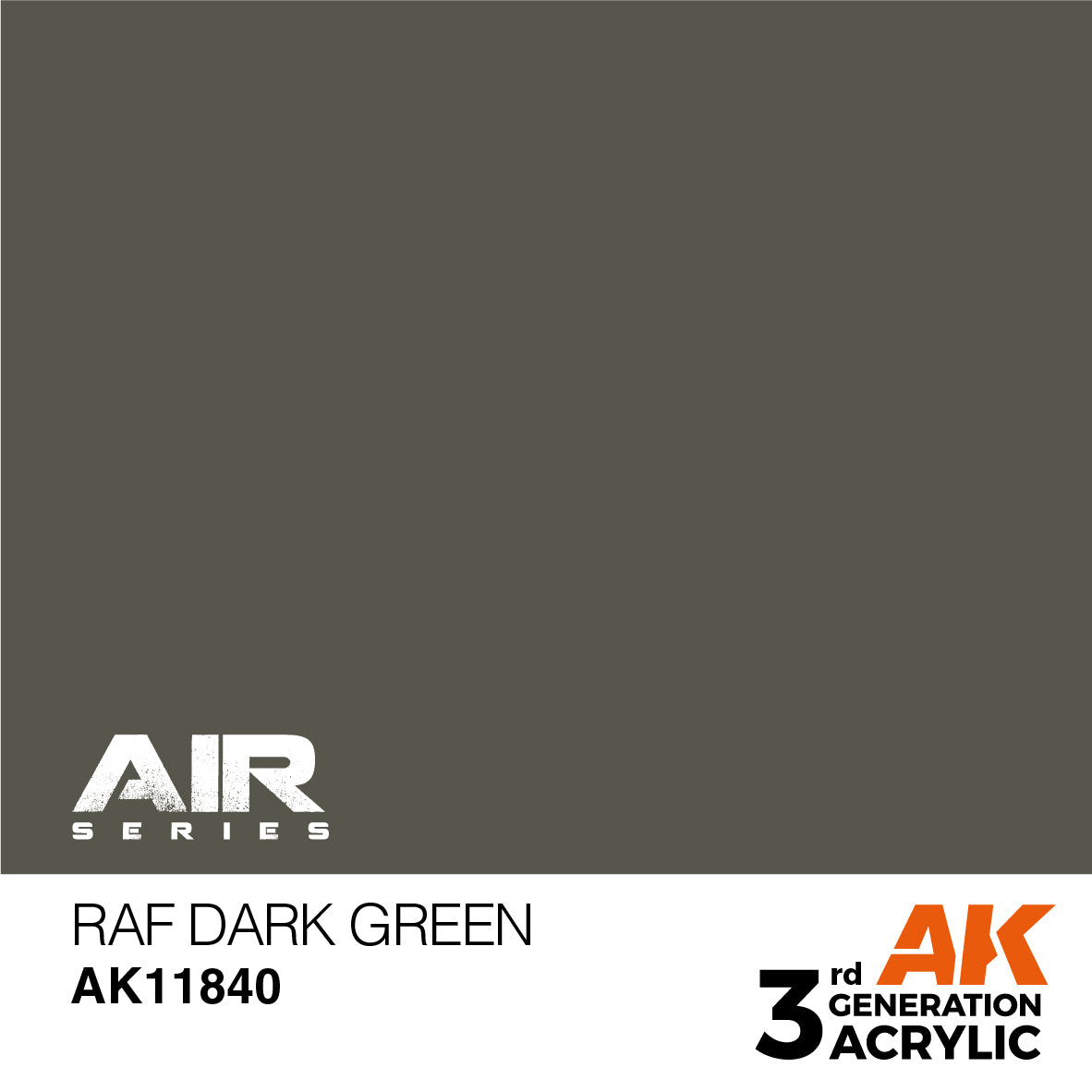 AK Interactive 11840 RAF Dark Green 17ml AIR 3G Acrylic Model Paint