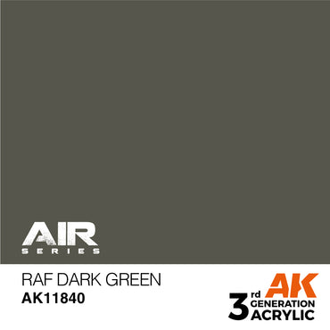 AK Interactive 11840 RAF Dark Green 17ml AIR 3G Acrylic Model Paint
