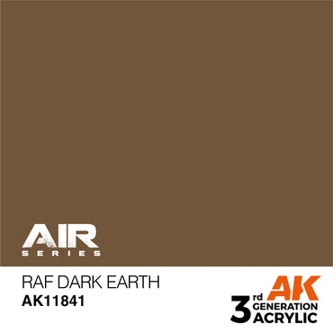 AK Interactive 11841 RAF Dark Earth 17ml AIR 3G Acrylic Model Paint