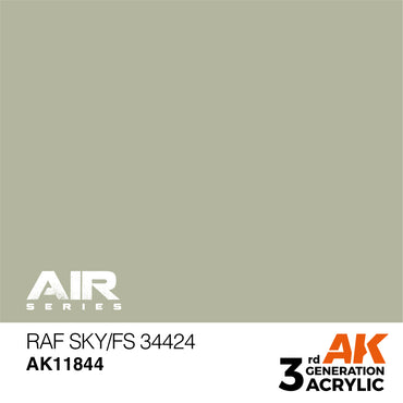 AK Interactive 11844 RAF Sky / FS 34424 17ml AIR 3G Acrylic Model Paint