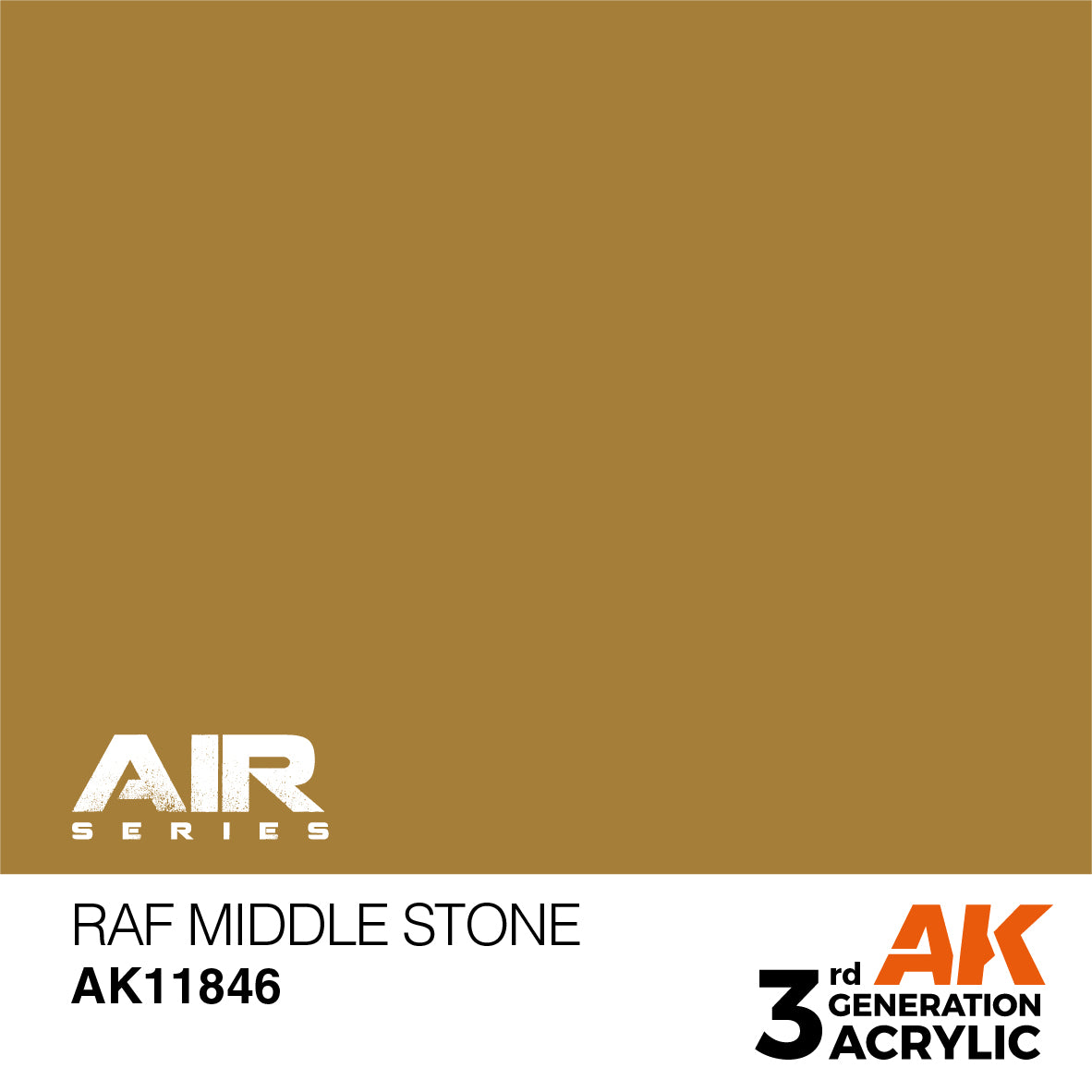 AK Interactive 11846 RAF Middle Stone 17ml AIR 3G Acrylic Model Paint