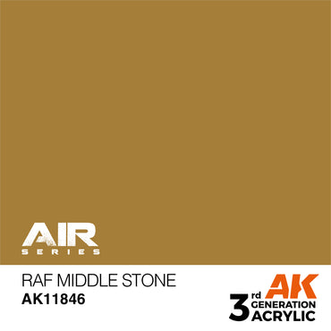 AK Interactive 11846 RAF Middle Stone 17ml AIR 3G Acrylic Model Paint