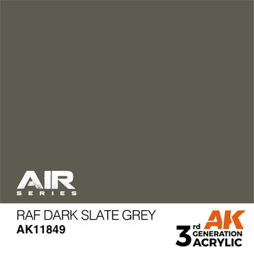 AK Interactive 11849 RAF Dark Slate Grey 17ml AIR 3G Acrylic Model Paint