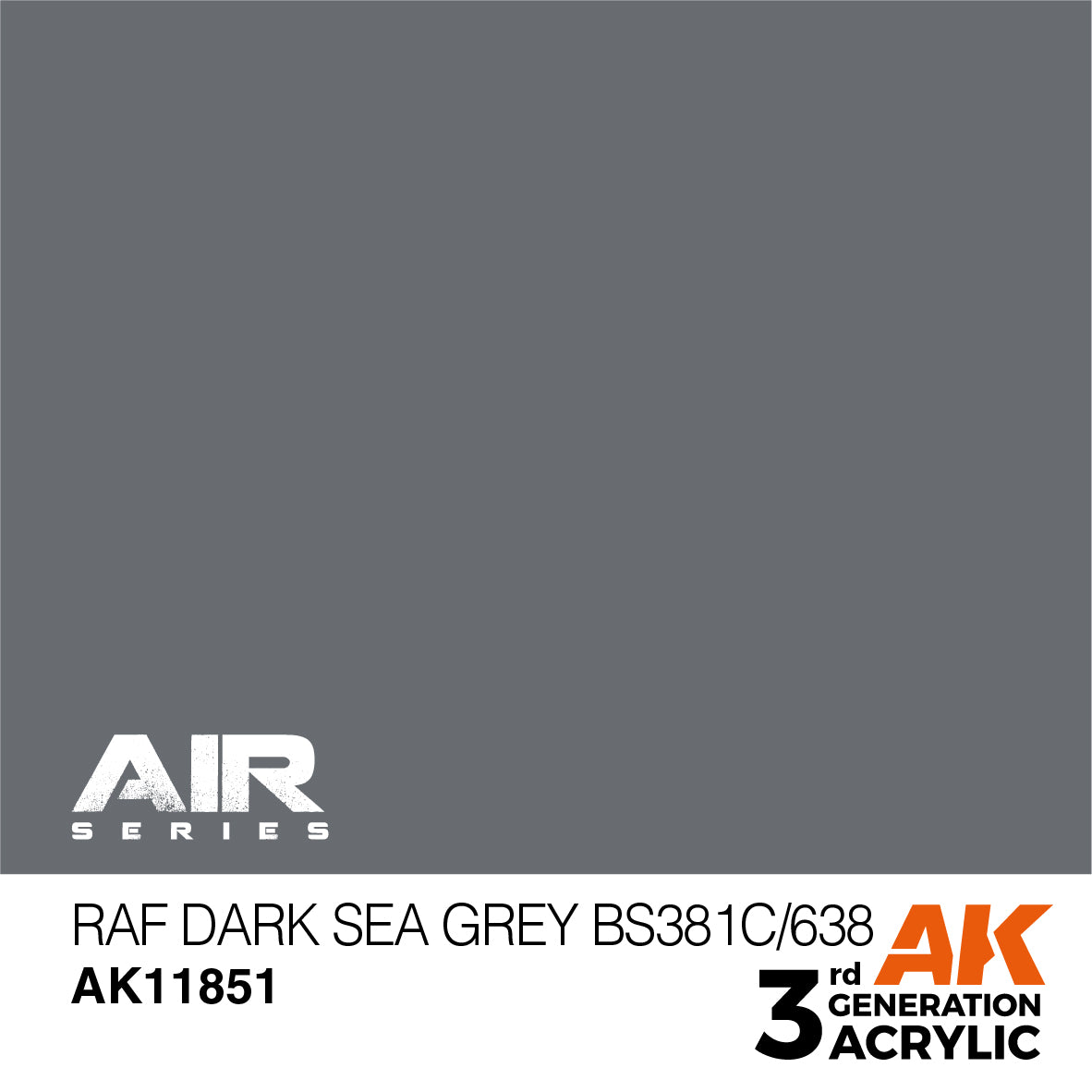 AK Interactive 11851 RAF Dark Sea Grey 17ml AIR 3G Acrylic Model Paint