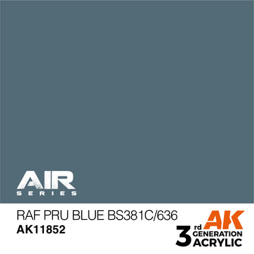 AK Interactive 11852 RAF PRU Blue BS381C/636 17ml AIR 3G Acrylic Model Paint