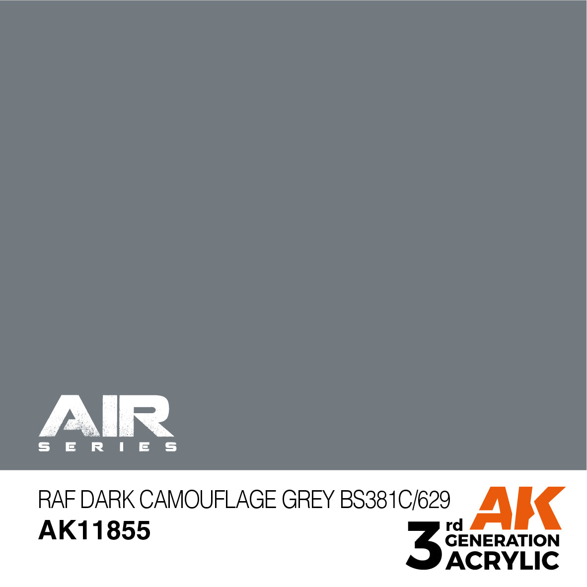 AK Interactive 11855 RAF Dark Camouflage Grey 17ml AIR 3G Acrylic Model Paint