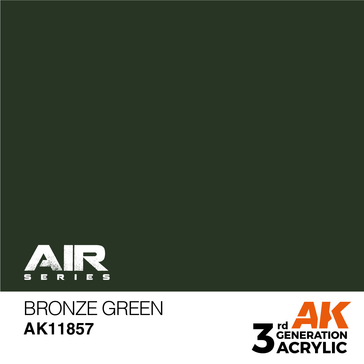 AK Interactive 11857 Bronze Green 17ml AIR 3G Acrylic Model Paint