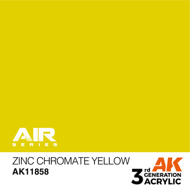 AK Interactive 11858 Zinc Chromate Yellow 17ml AIR 3G Acrylic Model Paint