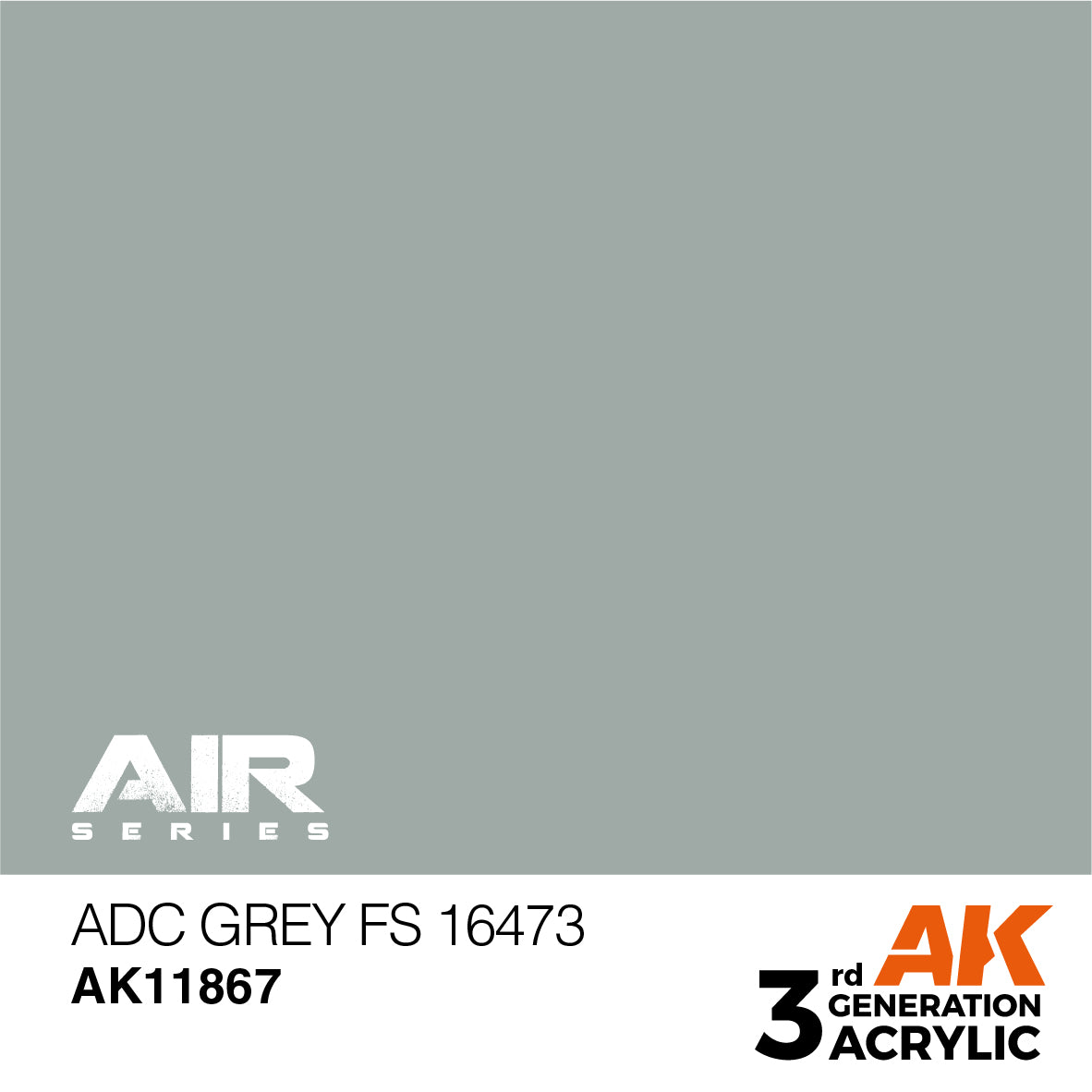 AK Interactive 11867 ADC Grey FS 16473 17ml AIR 3G Acrylic Model Paint