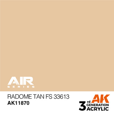 AK Interactive 11870 Radome Tan FS 33613 17ml AIR 3G Acrylic Model Paint