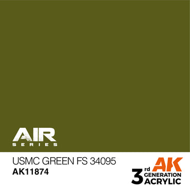 AK Interactive 11874 USMC Green FS 34095 17ml AIR 3G Acrylic Model Paint