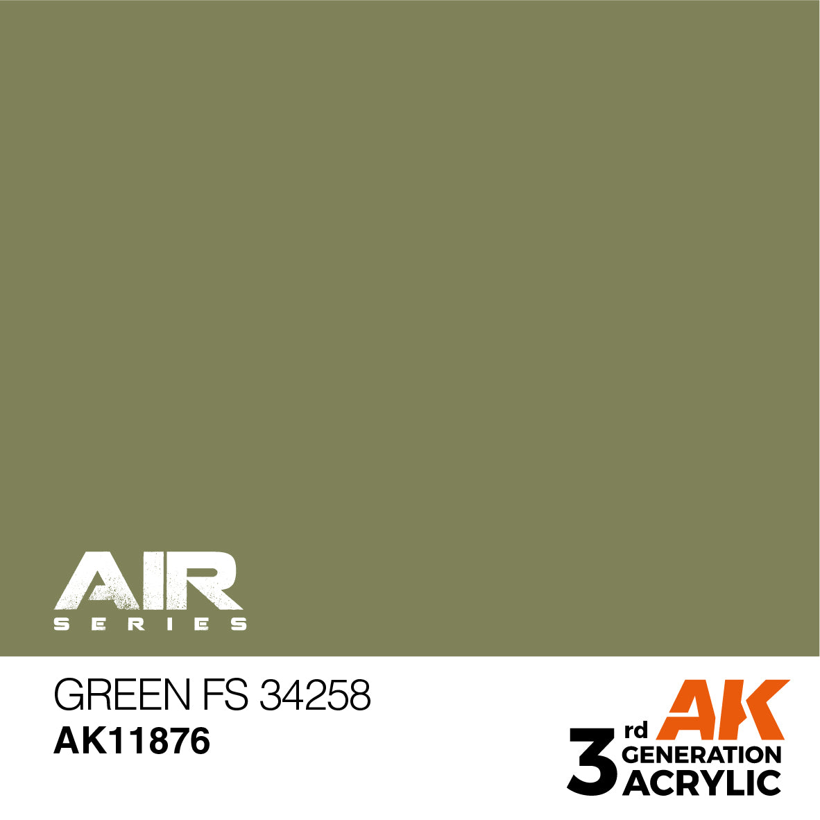 AK Interactive 11876 Green FS 34258 17ml AIR 3G Acrylic Model Paint