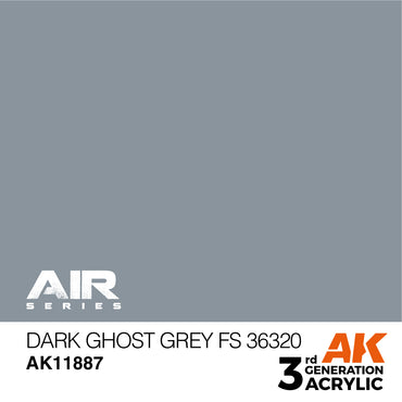 AK Interactive 11887 Dark Ghost Grey FS 36320 17ml AIR 3G Acrylic Model Paint