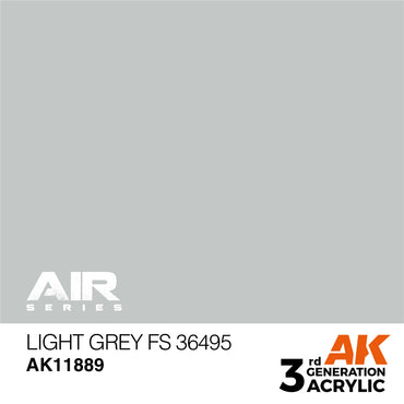 AK Interactive 11889 Light Grey FS 36495 17ml AIR 3G Acrylic Model Paint