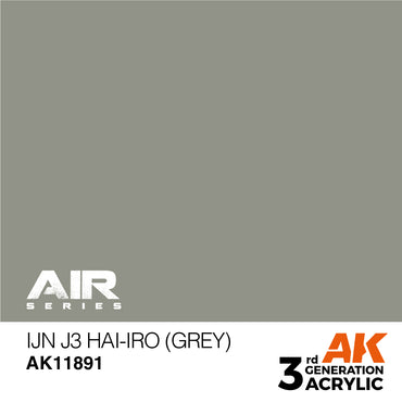 AK Interactive 11891 IJN J3 Hai-iro (Grey) 17ml AIR 3G Acrylic Model Paint