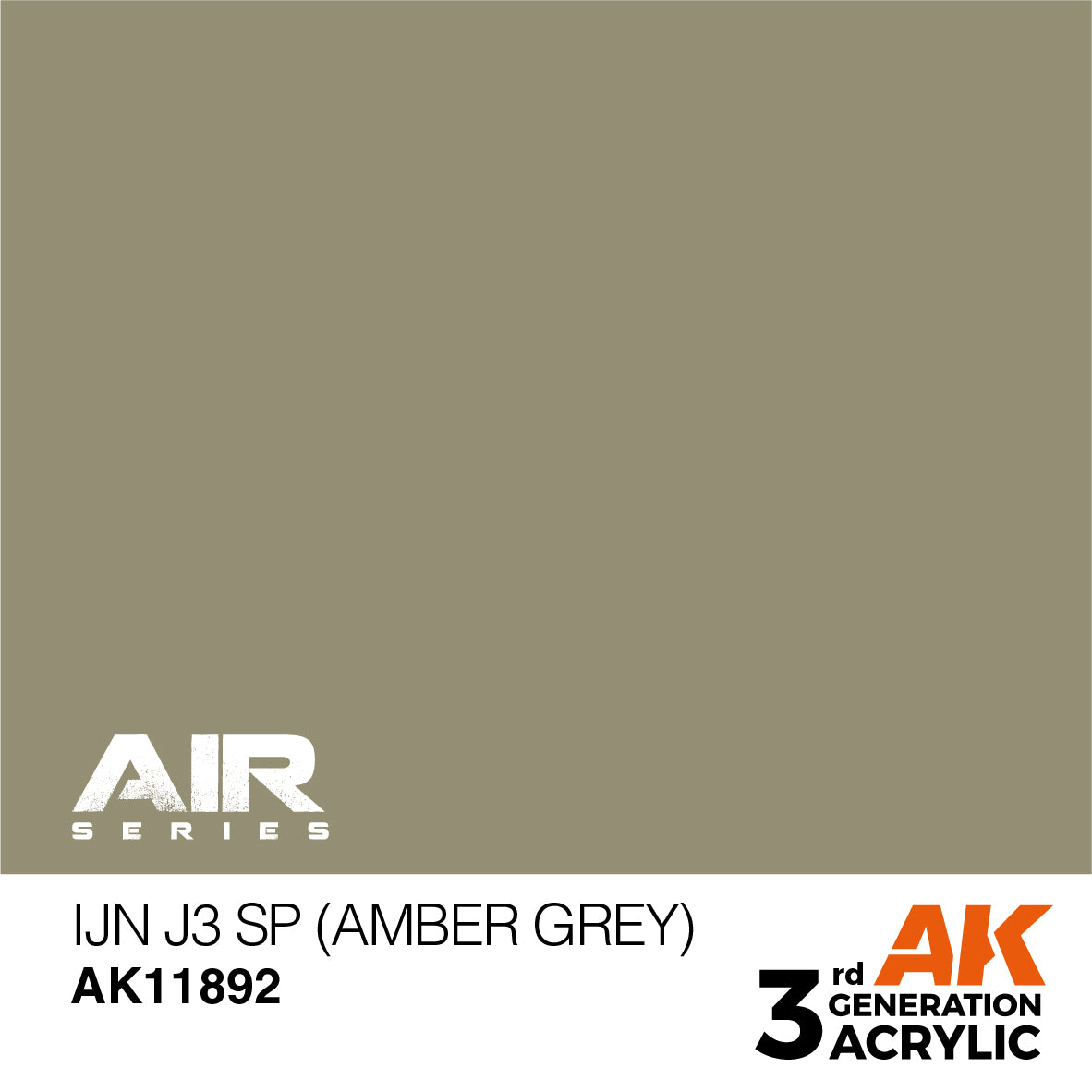 AK Interactive 11892 IJN J3 SP (Amber Grey) 17ml AIR 3G Acrylic Model Paint