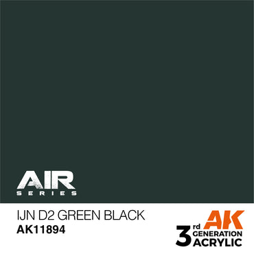 AK Interactive 11894 IJN D2 Green Black 17ml AIR 3G Acrylic Model Paint