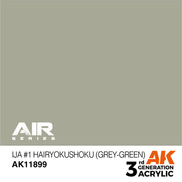 AK Interactive 11899 IJA #1 Hairyokushoku Grey-Green 17ml AIR 3G Acrylic Paint