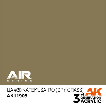 AK Interactive 11905 IJA #30 Karekusa iro (Dry Grass) 17ml AIR 3G Acrylic Paint