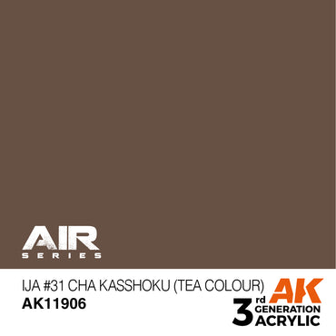 AK Interactive 11906 IJA #31 Cha Kasshoku (Tea Colour) 17ml AIR 3G Acrylic Paint