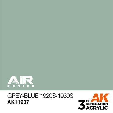 AK Interactive 11907 Grey-Blue 1920s-1930s 17ml AIR 3G Acrylic Model Paint