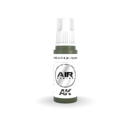 AK Interactive 11915 AMT-4 (A-24m) Green 17ml AIR 3G Acrylic Model Paint