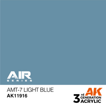 AK Interactive 11916 AMT-7 Light Blue 17ml AIR 3G Acrylic Model Paint