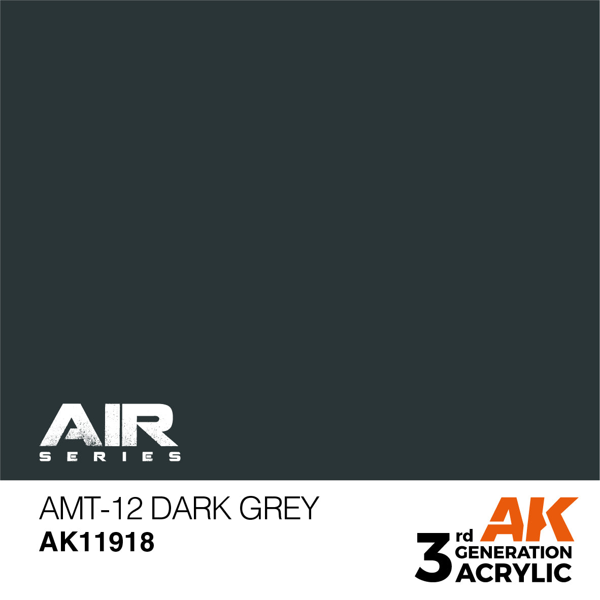 AK Interactive 11918 AMT-12 Dark Grey 17ml AIR 3G Acrylic Model Paint
