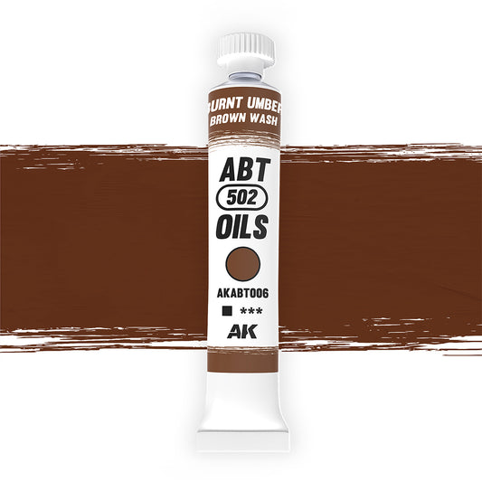 Abteilung 502 Burnt Umber/Brown Wash 20ml Oil Paint ABT006