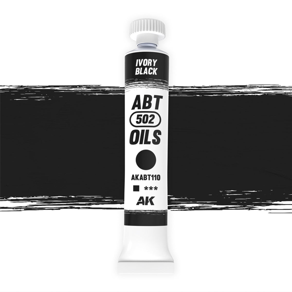 Abteilung 502 Ivory Black 20ml Oil Paint ABT110