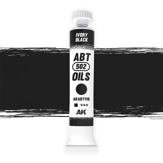 Abteilung 502 Ivory Black 20ml Oil Paint ABT110