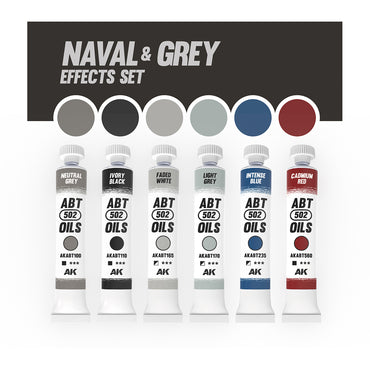 Abteilung 502 Naval & Grey Effects Oil Paint Set ABT306