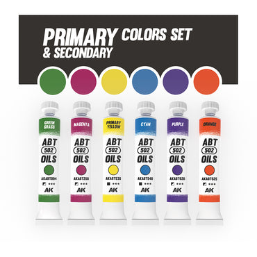 Abteilung 502 Primary & Secondary Colours Oil Paint Set ABT309