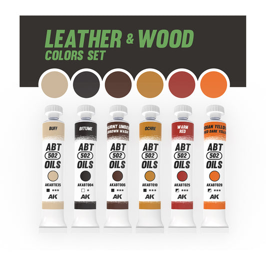 Abteilung 502 Leather & Wood Colours Oil Paint Set ABT311